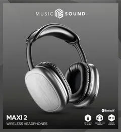 MusicSound Maxi2 BT -kuulokkeet, musta - 2