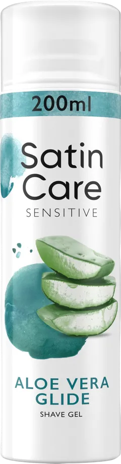 Gillette Satin Care Sensitive Aloe Vera Glide 200ml ihokarvanajogeeli - 1
