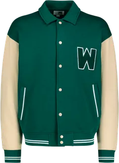 WKLY. miesten baseball-collegepusakka 195W312403 - Daark green/light sand - 1