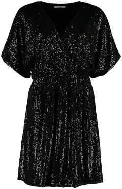 Hailys naisten mekko Salina musta - black sequins - 1