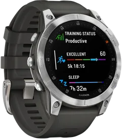 Epix 2 ruostumaton teräs/tummanharmaa multisport GPS kello - 6