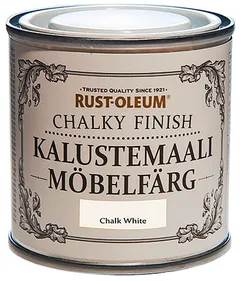 Rust-Oleum Chalky Finish 125ml kalustemaali vesiohenteinen runsaspigmenttinen valkoinen - 1