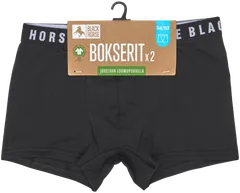 Black Horse lasten bokserit 2-pack J008 - BLACK - 2