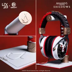 Lexip Assassins Creed Shadows Mentor bundle (PS5 peli, pelikuulokkeet, kuuloketeline) - 2