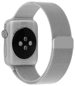 Wave Teräspunottu ranneke, Apple Watch 42mm / Apple Watch 44mm / Apple Watch 45mm, Hopea - 3