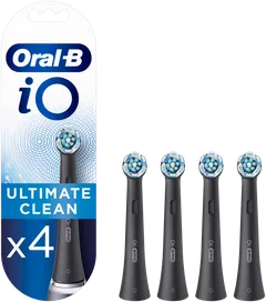 Oral-B iO Ultimate Clean Black -Vaihtoharjat, 4 Kpl:n Pakkaus - 1