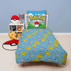 Pokémon Lasten pussilakanasetti 150x210+50x60, monivärinen - 4