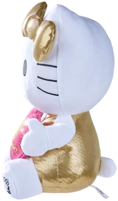 Hello Kitty 50-vuotisjuhlapehmo, 30 cm, Golden edition lahjapakkaus - 4