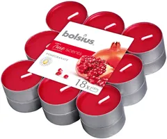 Bolsius True Scents – tuoksulämpökynttilät – Granaattiomena – punainen – 18 kpl/pakkaus - 2
