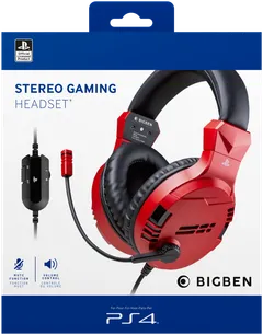 Big Ben PS4 pelikuuloke v3 punainen langallinen - 2