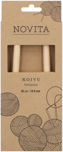 Novita Pyöröpuikko koivu 80cm - 10mm - 1