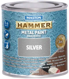 Maston metallimaali Hammer Vasaralakka hopea 250 ml - 1