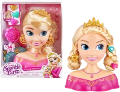 Sparkle Girlz prinsessan hiusmuotoilupää - 1