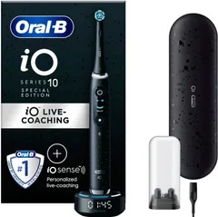 Oral-B iO 10 Cosmic Black -sähköhammasharja, 1 vaihtoharja, 1 lataava matkakotelo, Designed by Braun - 1