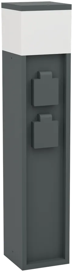 Pistorasiatolppa valolla PARK 5 50cm, antrasiitti, IP44 - 1