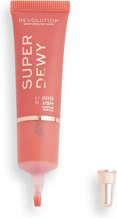 Makeup Revolution Superdewy Liquid Blusher Flushing For You nestemäinen poskipuna 15ml - 3