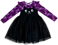 Ciraf lasten mekko Halloween 25TC244020 - imperial purple / black - 1