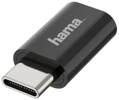 Hama USB-adapteri, USB-C uros - Micro-USB naaras, OTG, USB 2.0, 480 Mbit/s - 1