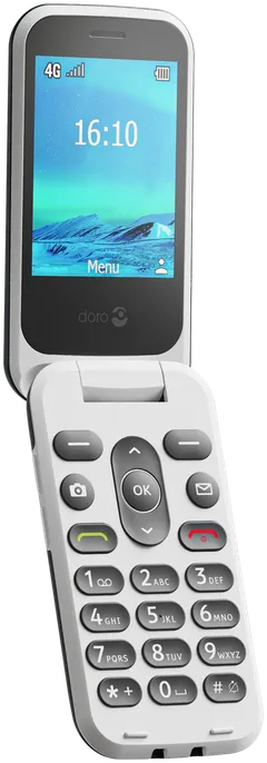 Doro 2821 4G matkapuhelin, Sin/Valk - 1