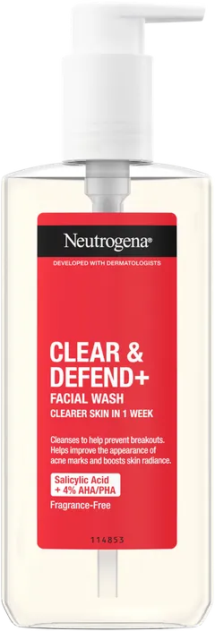 Neutrogena Clear & Defend+ Facial Wash pesuneste 200 ml - 1