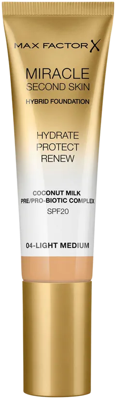 Max Factor Miracle Second Skin meikkivoide 04 Light Medium 30 ml - 1