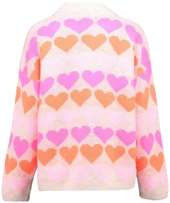 Hailys naisten neule Sa44nna UNF-3305 - beige/pink heart - 3