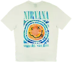 Nirvana miesten t-paita - VALKOINEN - 2
