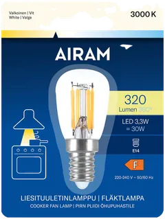 Airam LED T26 830 320lm E14 Liesituuletinlamppu - 2