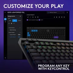 Logitech pelinäppäimistö G515 LIGHTSPEED TKL - 5