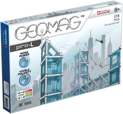 Geomag Pro-L New Yorkin maamerkit magneettinen rakennussarja 174 osaa - 1