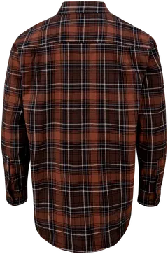 House miesten ruudullinen flanellipaita 194H312408 - Brown check - 2