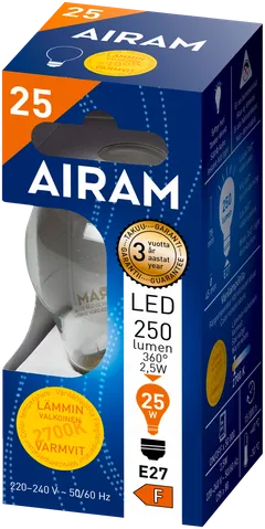 Airam LED 2,5W koriste filamentti E27 250lm 2700K - 2