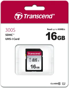 Transcend 300S muistikortti 16GB U1 SD - 2