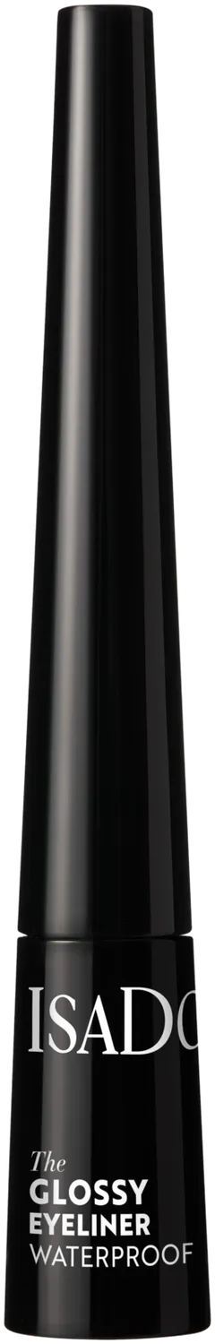 IsaDora The Glossy Eyeliner nestemäinen rajauskynä, Chrome Black 2,5 ml - Chrome Black - 2