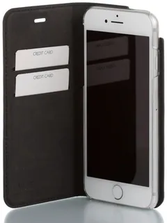 Wave Book Case, Apple iPhone SE (2022) / SE (2020) / 8 / 7 / 6S / 6, Musta - 3