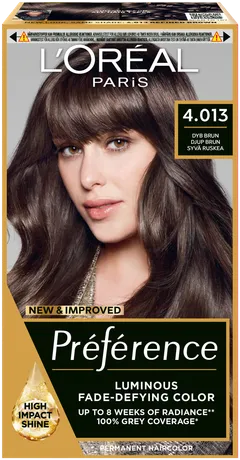 L'Oréal Paris Préférence 4.01 Paris Redined Brown Syvä ruskea kestoväri 1kpl - 1