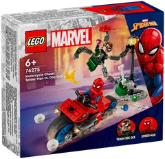 LEGO Super Heroes Marvel 76275 Takaa-ajo moottoripyörällä: Spider-Man vastaan Tohtori Mustekala - 2