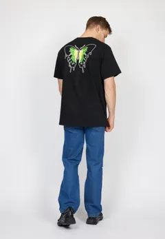 Denim Project miesten t-paita Oversized Butterfly - BLACK - 2