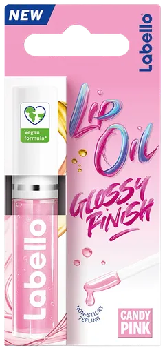 Labello 5,5ml Caring Lip Oil Candy Pink -huuliöljy - 1