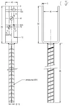 Fix Master pilarikenkä 48x40 kuumasinkitty - 2