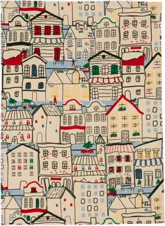 House keittiöpyyhe Winter town/Waffle 50 x 70 cm 2-pack - 2