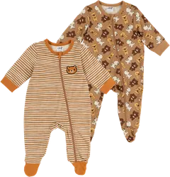 Ciraf vauvojen pyjama nalle 250B244108 2-pack - TANNIN - 1