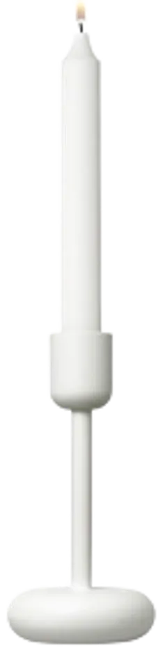 Iittala Nappula kynttilänjalka 183mm valkoinen - 2