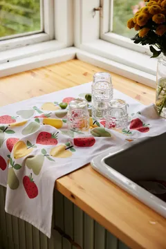 Finlayson keittiöpyyhe Sydänhedelmät 2 kpl 50x70 cm, valko-vihreä-keltainen - 6