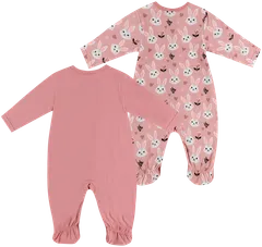 Ciraf vauvojen pyjama 250b244121 2-pack - bunny aop / bridal rose - 2