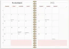 Burde koulukalenteri 24/25 Life Planner Pink - 3