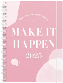 Burde Vuosikalenteri 2025 Make It Happen rosa - 1