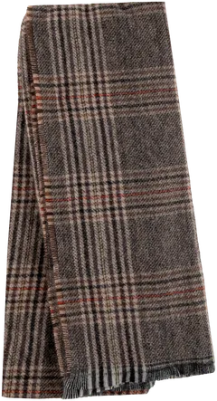 TEX miesten ruudullinen kaulaliina I969341 - Brown - 1