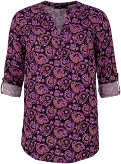 House naisten kangaspusero 228H402453 - lilac paisley - 1