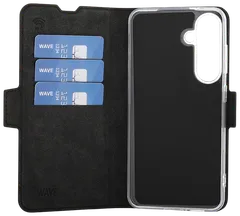 Wave Book Case, Samsung Galaxy S24, Musta - 3